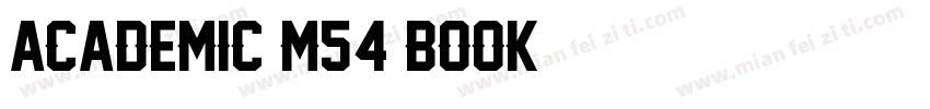 Academic M54 Book字体转换